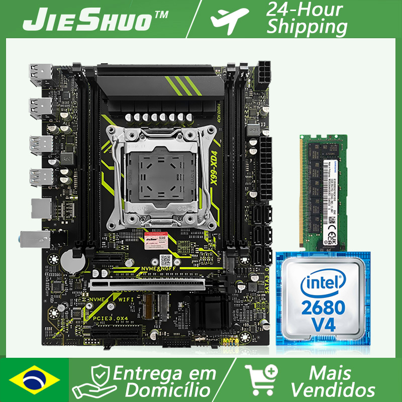 X99 Dual Cpu Motherboard Combo - Kit di Aggiornamento per Gamer JIESHUO