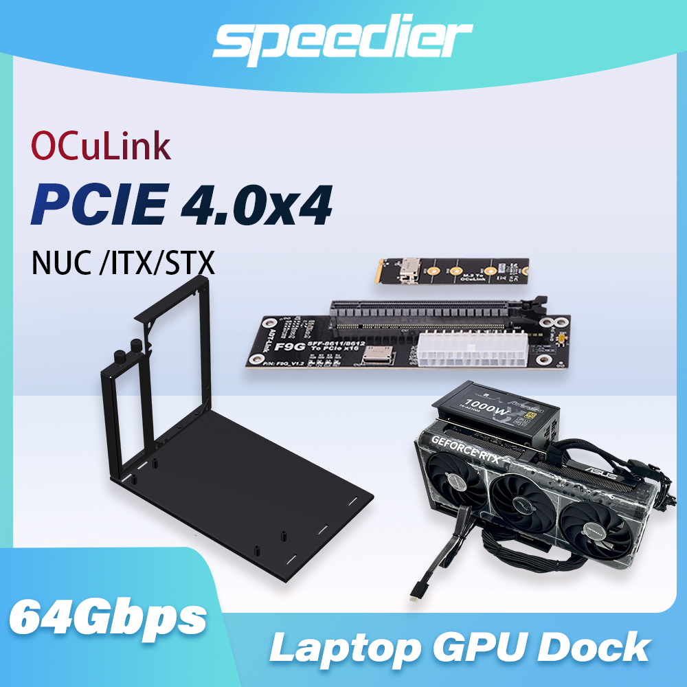 External Gpu Dock Pcie 4.0 Oculink - Adattatore EGPU F9G 64Gbps OcuLink a