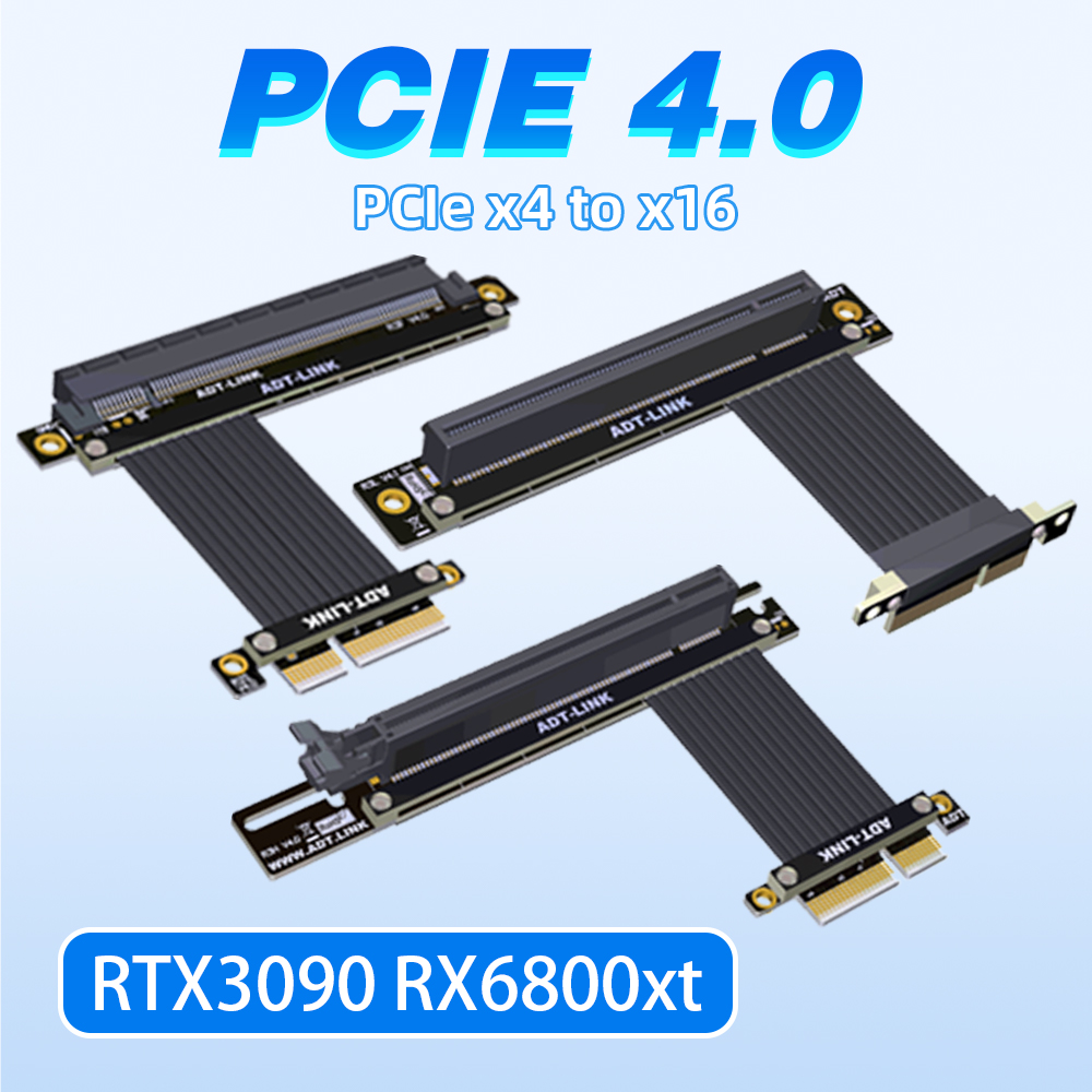Pcie 4.0 X16 Riser Cable 90 Degree - Singolo doppio 90 gradi ad angolo