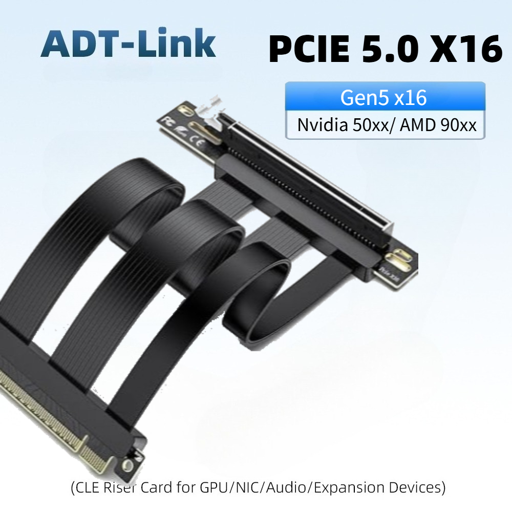 Pcie 4.0 X16 Riser Cable 90 Degree - Cavo Riser PCIe 5.0 x16, perfetto