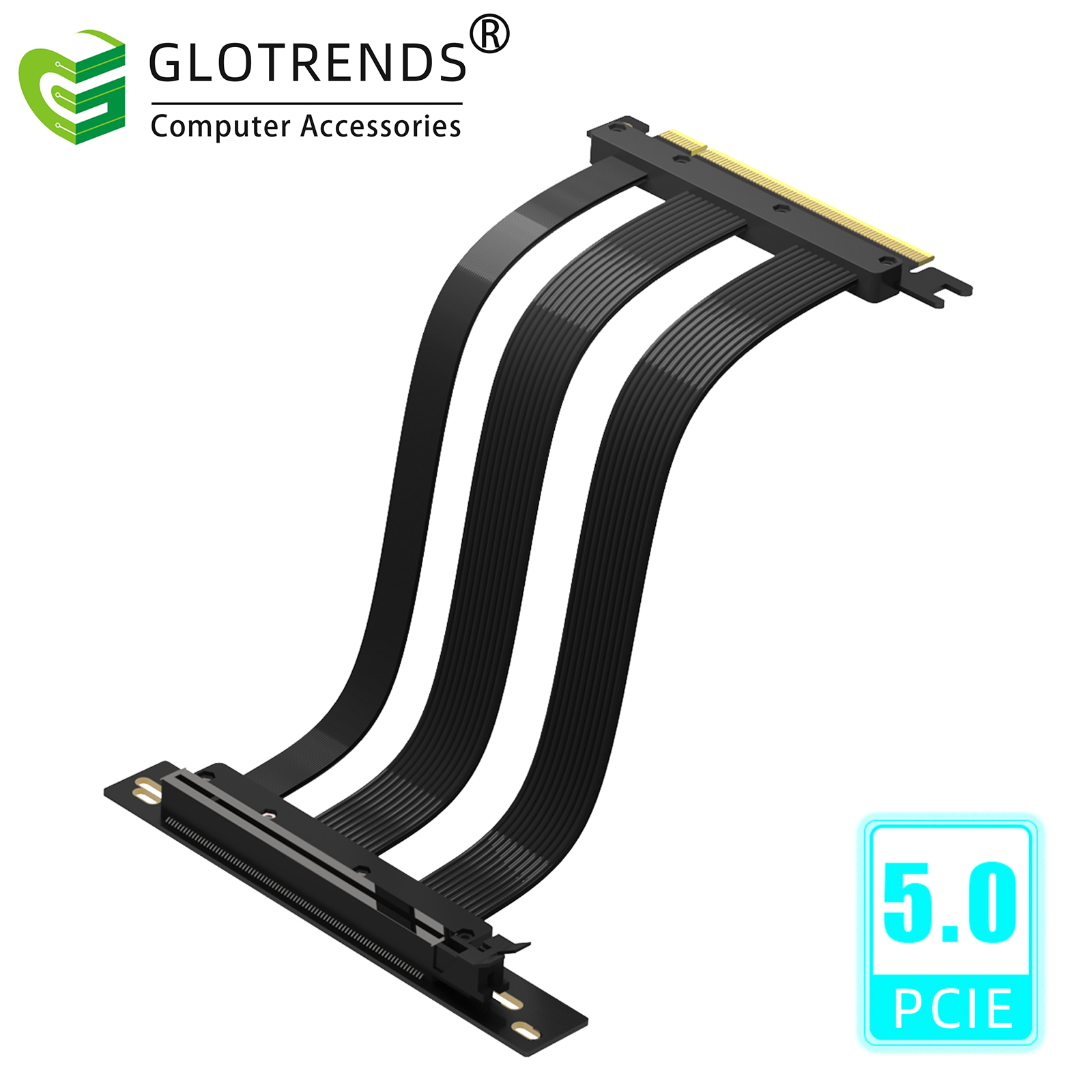 Pcie 4.0 X16 Riser Cable 90 Degree - Cavo Riser PCIE 5.0, Compatibile con