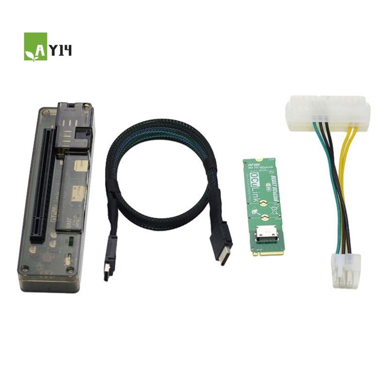 External Gpu Dock Pcie 4.0 Oculink - Adattatore AY14 -M.2 MKEY a OCULINK
