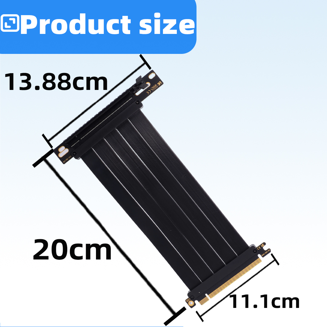 Cavo Adattatore Riser per Sche - Pcie 4.0 X16 Riser Cable 90 Degree recensione e prezzo